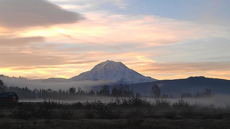 Mt Rainier Morning Photograph by Rob Harrington - Fine Art America