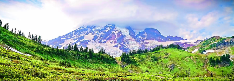 Mt. Rainier Panorama Photograph by Athena Mckinzie