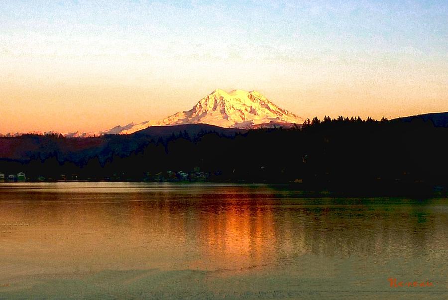Mt. Rainier Sunset Photograph by A L Sadie Reneau