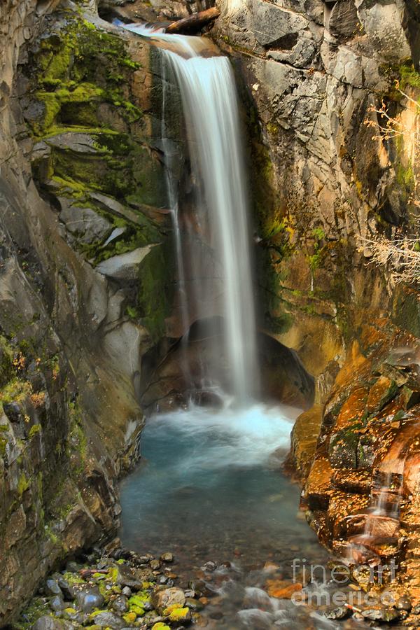 Mt Rainier Waterfall Photograph by Adam Jewell
