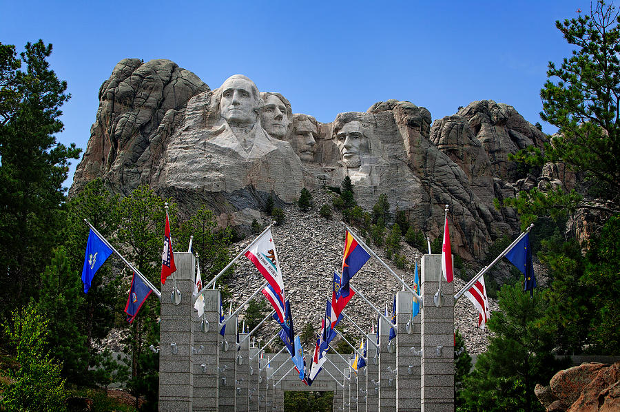 Mt. Rushmore Photograph by Mary Jo Allen