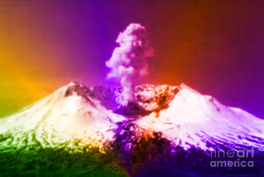 Mt. Saint Helens Digital Art by Steven  Pipella