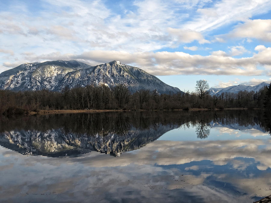Mt Si from Mill Pond I Photograph by Helaine Cummins