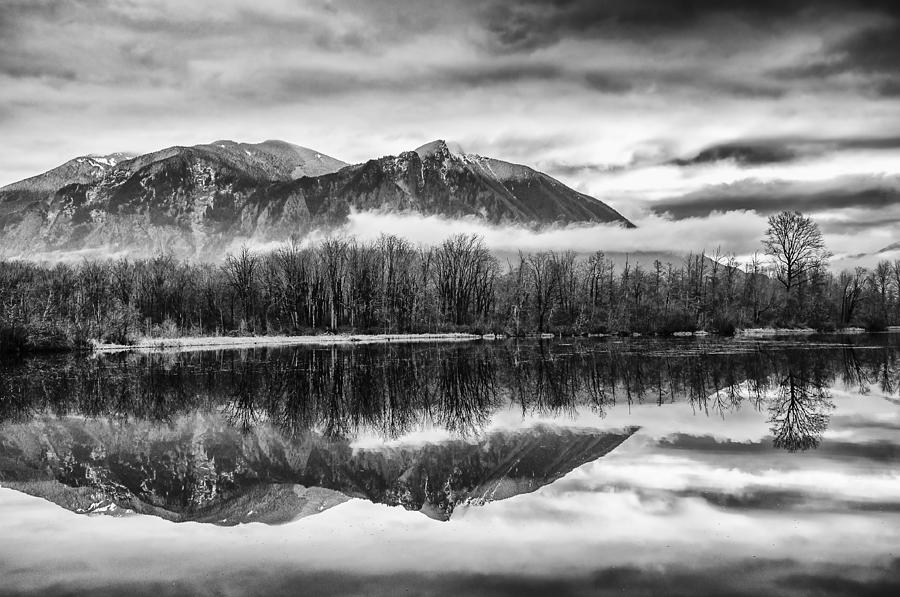 Bend Photograph - Mt. Si Reflections by Kyle Wasielewski