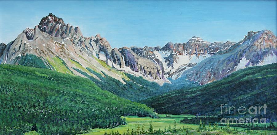Colorado Rockies Painting - Mt Sneffels in June by Phillip  Powell