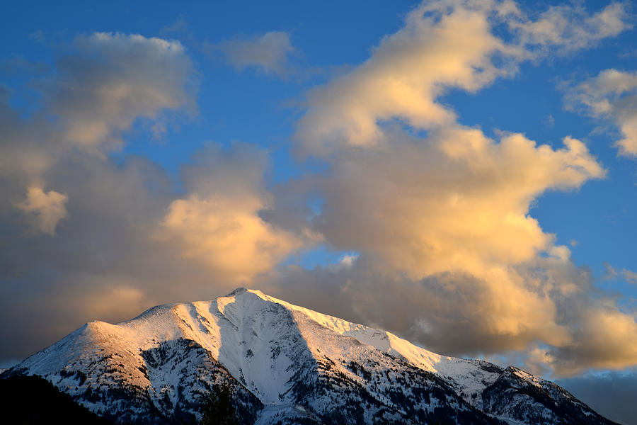 Mt. Sopris Sunset 2 Photograph by Ray Mathis