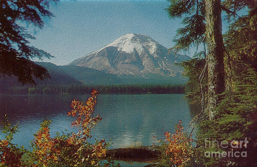 Mt St Helens and Spirit Lake before the Eruption Photograph by Charles Robinson