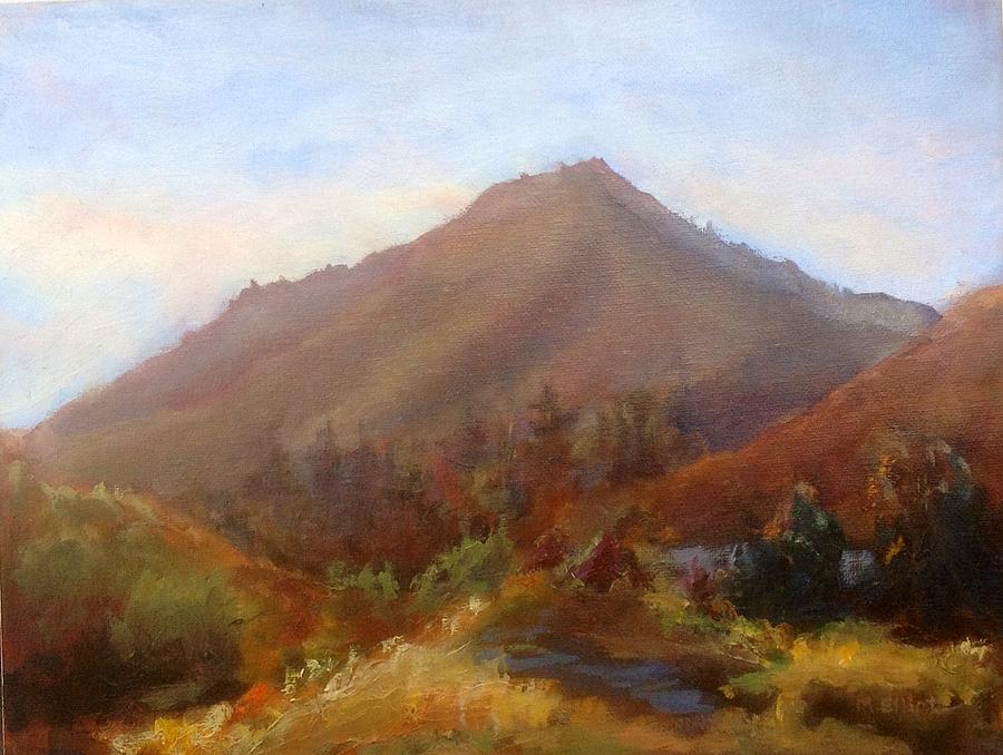 Mt. Tam from Larkspur  Painting by Margaret Elliott