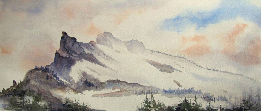 Mt. Thielsen, Oregon Painting by Amanda Amend