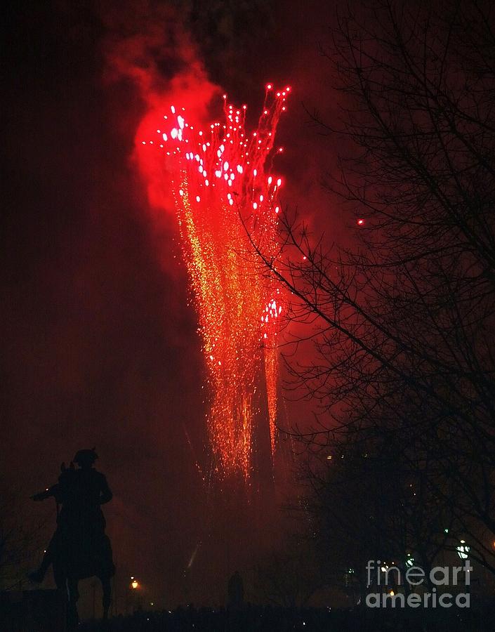 Mount Vernon Fireworks Vision 2 Photograph by Marcus Dagan Fine Art