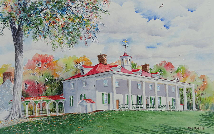 Fall Painting - Mt. Vernon in the Fall by Tom Harris