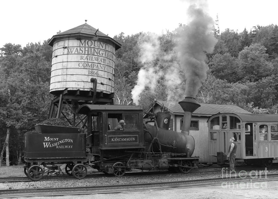 Train Photograph - Mt Washington Cog Railway by Zori Minkova