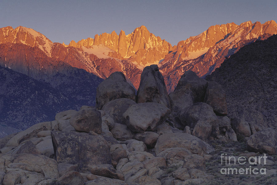 Mt. Whitney In Sunlight Photograph by Art Wolfe