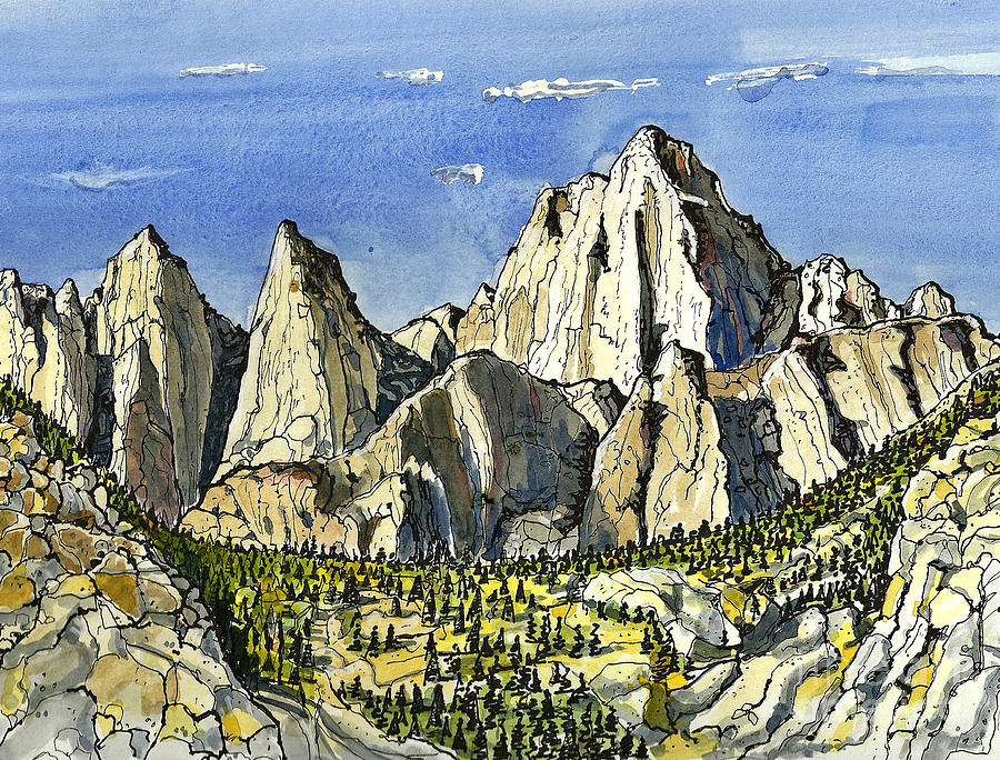 Mt. Whitney Painting by Terry Banderas