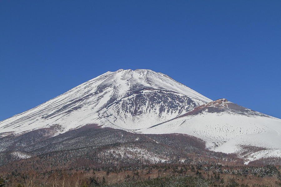 Mt.fuji, Showing The Hoei Crater Photograph by Hiroshi Naito