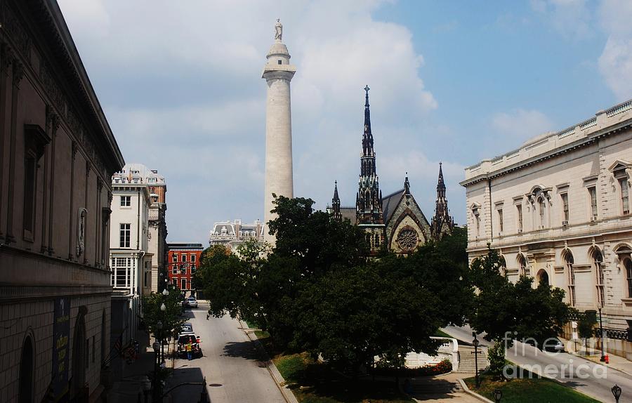 A Unique Perspective Of Mt. Vernon Place Baltimore Photograph by Marcus