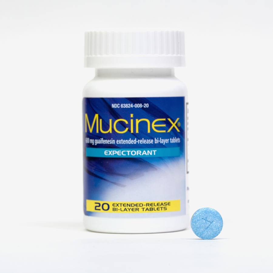 Mucinex Bottle And Pill Photograph by Science Stock Photography