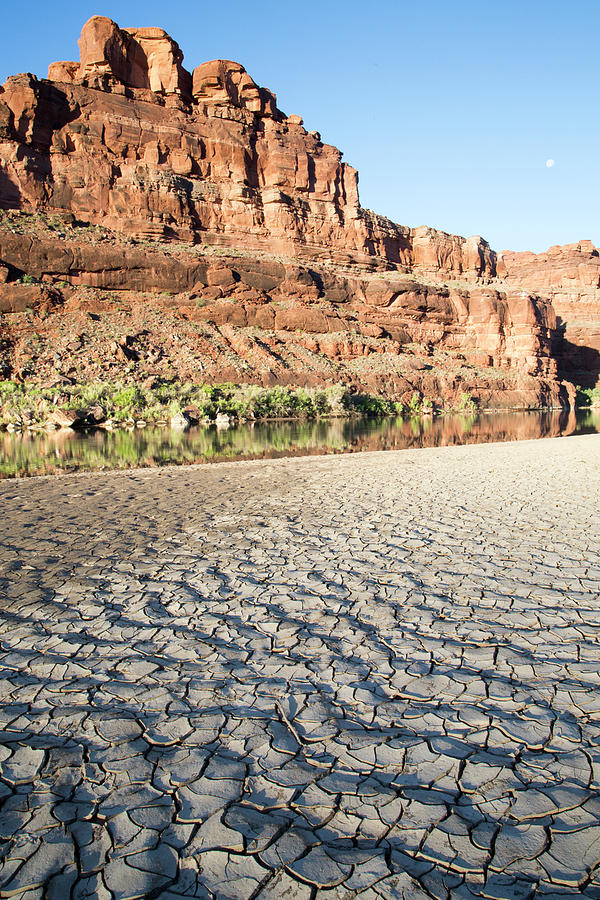 Mud Flats By The River Photograph by Stephanie Hager - Hagerphoto