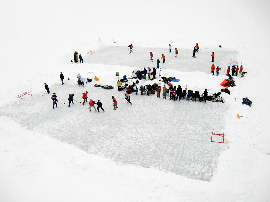 Hockey Photograph - Mud Lake Hockey Tournament by Rob Huntley