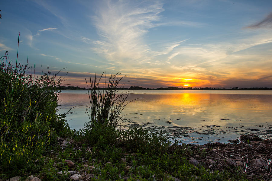 Mud Lake Sunset Photograph by Aaron J Groen