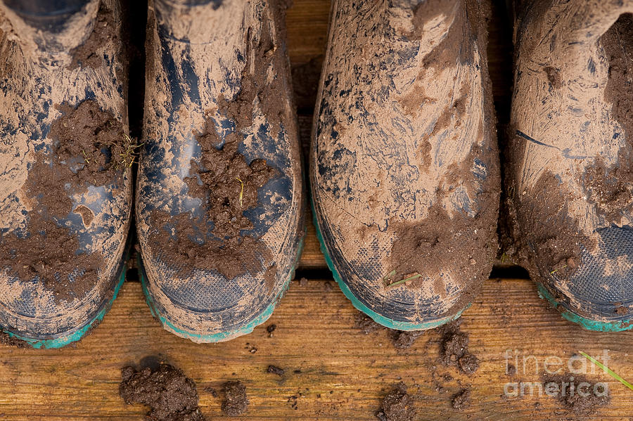 Muddy Boots Photograph by Jim Corwin