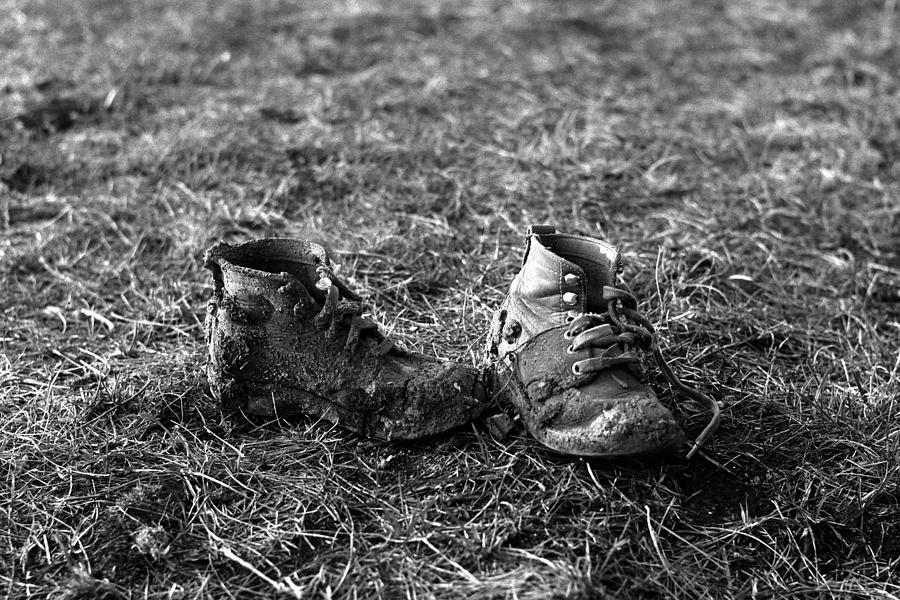 Muddy Child's Boots Photograph by Donald Erickson - Fine Art America