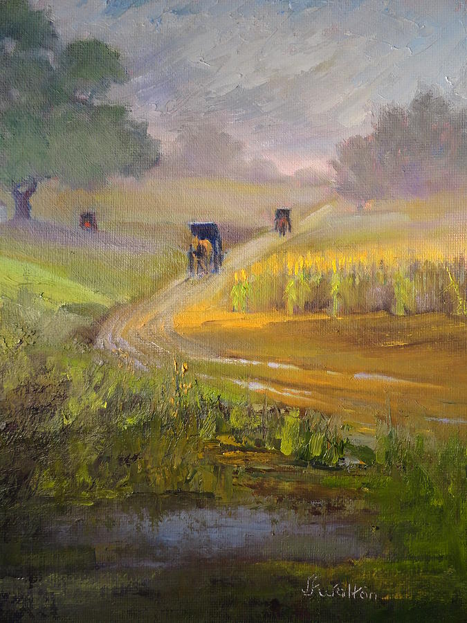 Muddy Roads Painting by Judy Fischer Walton