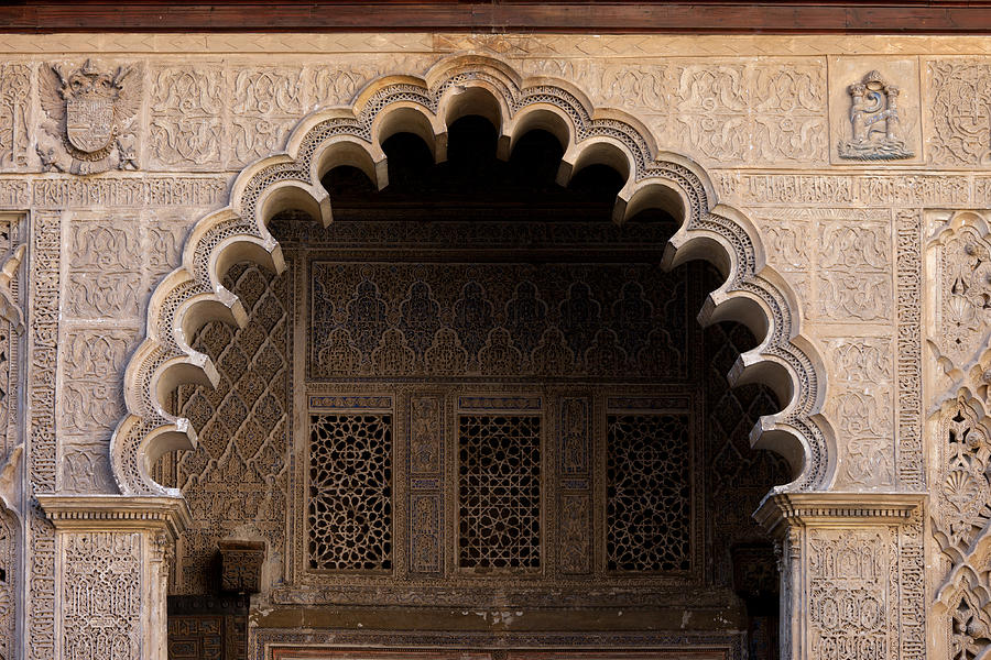 Mudejar Style Arch in Alcazar Palace of Seville Photograph by Artur Bogacki