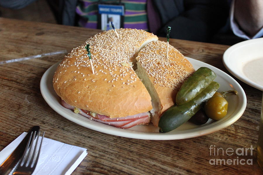 Muffaletta Sandwich Photograph by Bev Conover