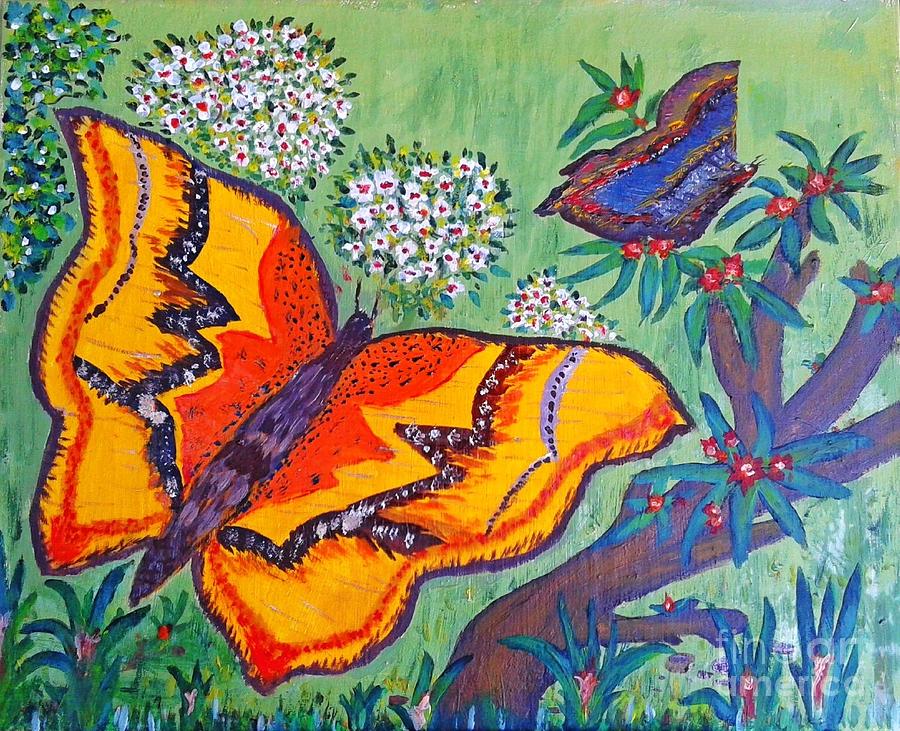 Sightly Stunning butterfly Painting by Ghee Flores - Fine Art America