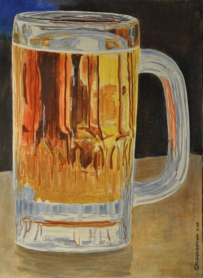 Beer Painting - Mugged  by Denis Gloudeman