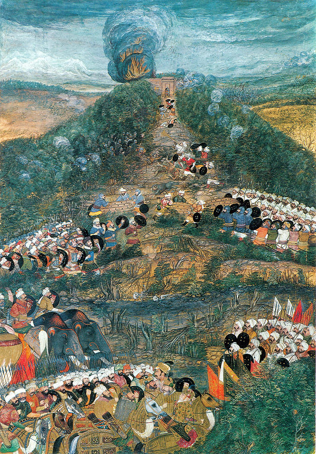 Mughal-safavid War, Siege Of Kandahar Painting by Science Source