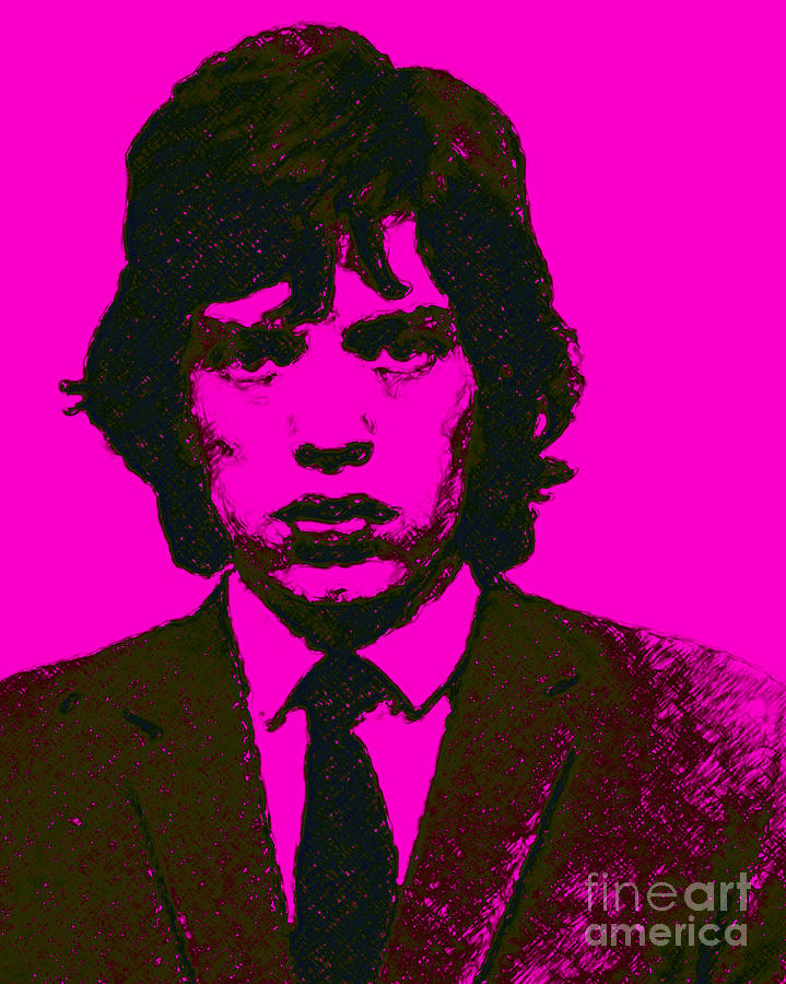 Mugshot Mick Jagger m80 Photograph by Wingsdomain Art and Photography