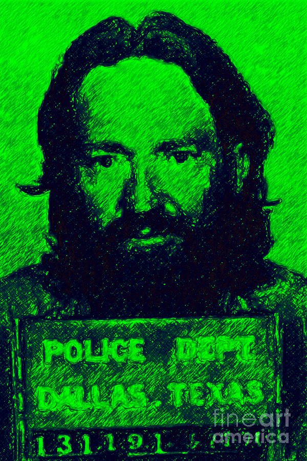 Mugshot Willie Nelson p88 Photograph by Wingsdomain Art and Photography