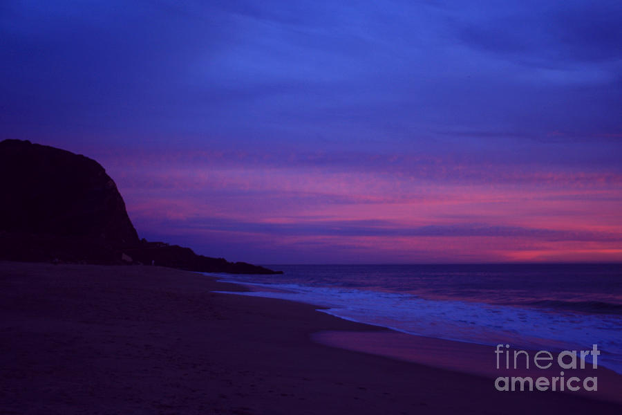 Sunset Photograph - Mugu Rock Jan. 2010 by Ian Donley