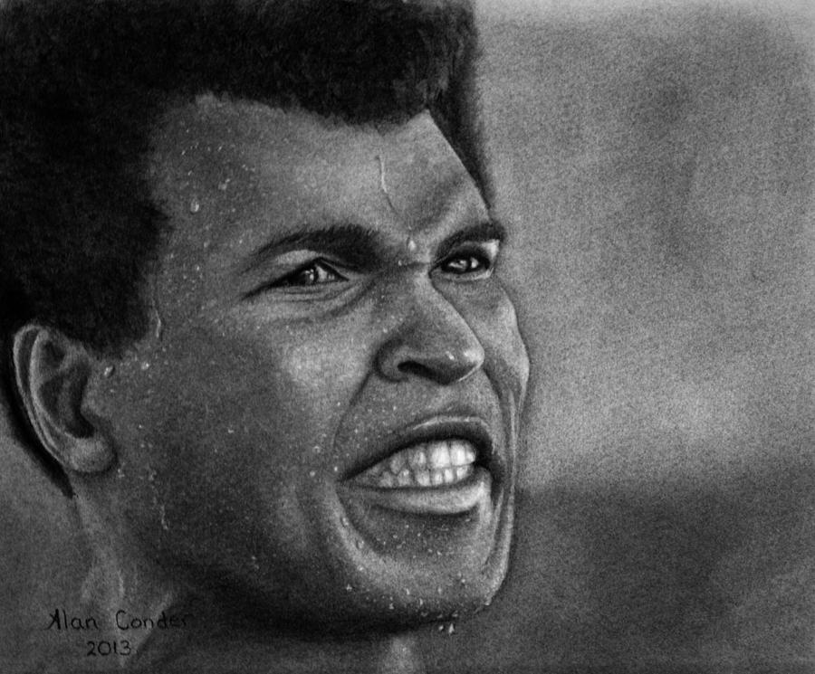Muhammad Ali Drawing by Alan Conder