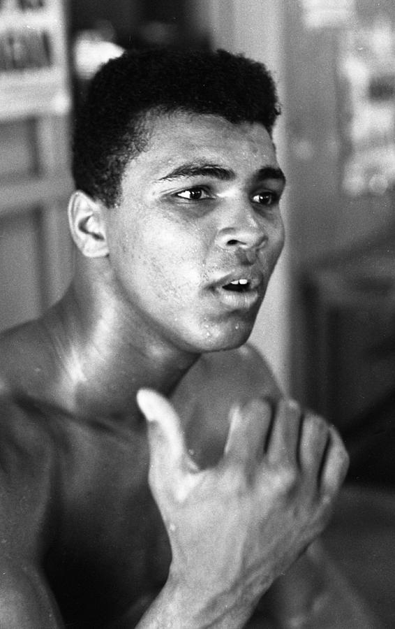 Vintage Photograph - Muhammad Ali Intently by Retro Images Archive