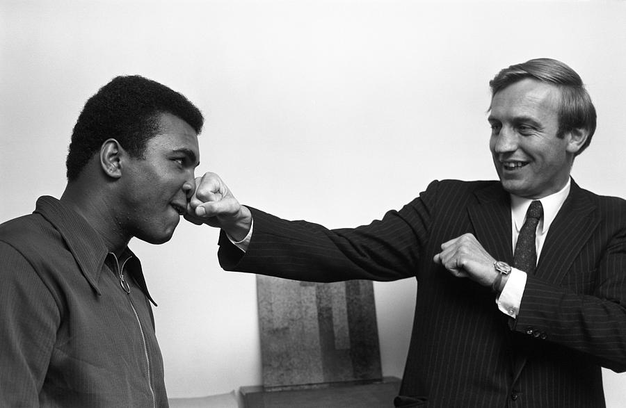 Muhammad Ali Spars With David Andrews Photograph by Irish Photo Archive ...