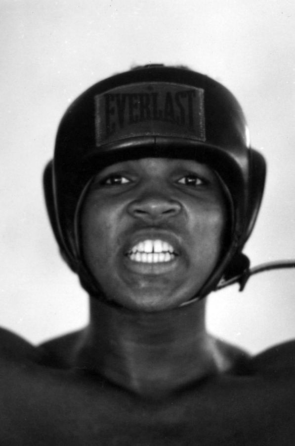 Vintage Photograph - Muhammad Ali Teeth Gritted by Retro Images Archive