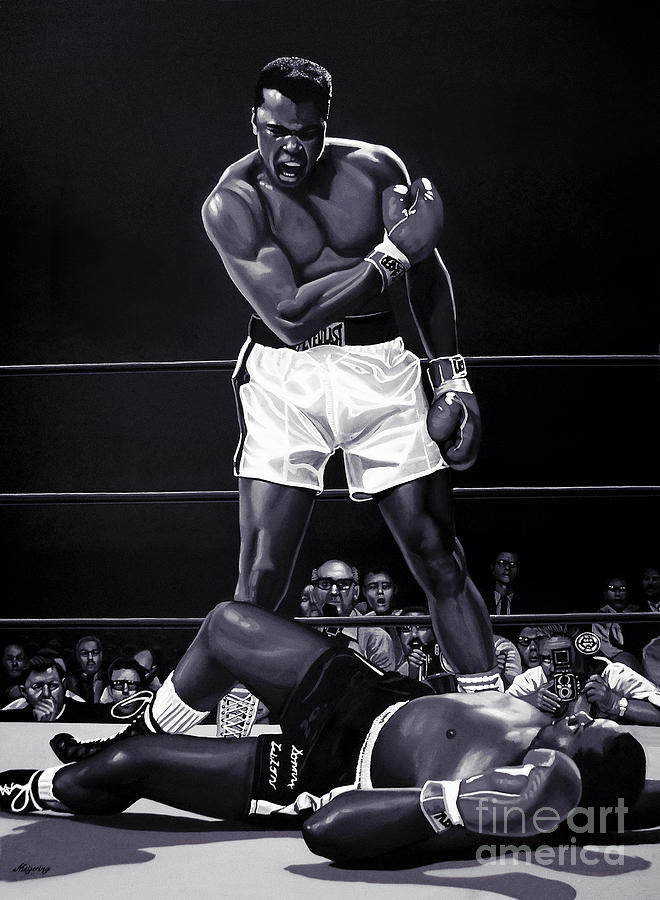 Will Smith Mixed Media - Muhammad Ali versus Sonny Liston by Meijering Manupix