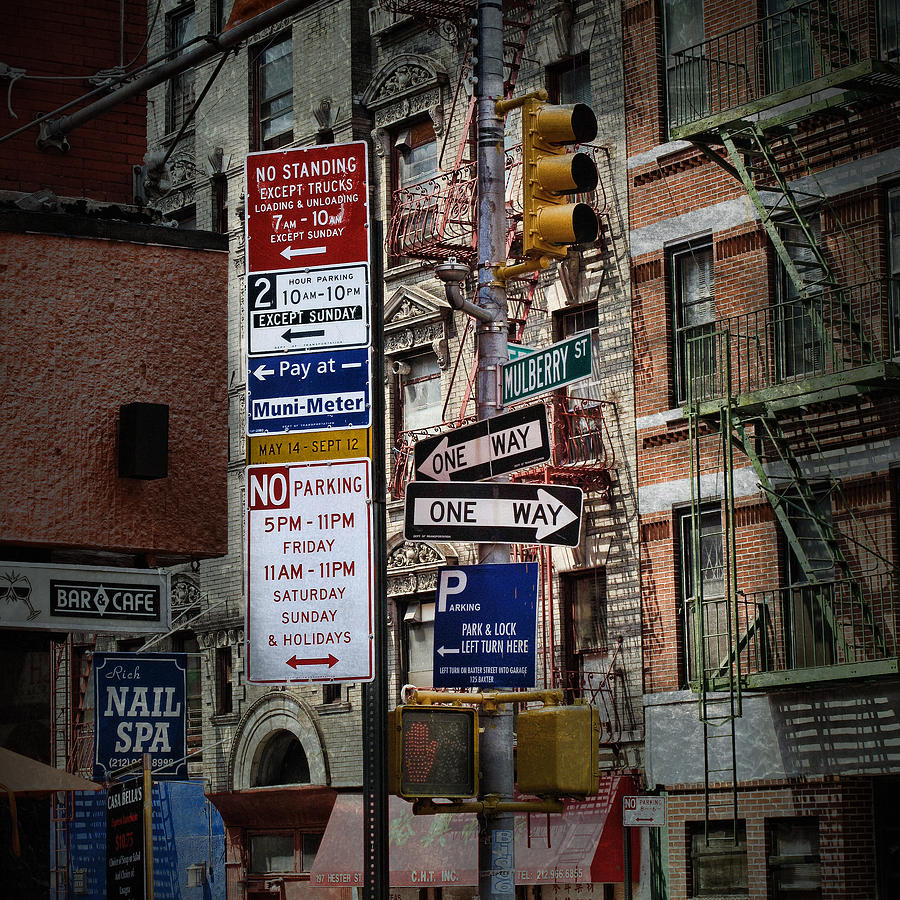 Mulberry Street New York City Photograph by Evie Carrier