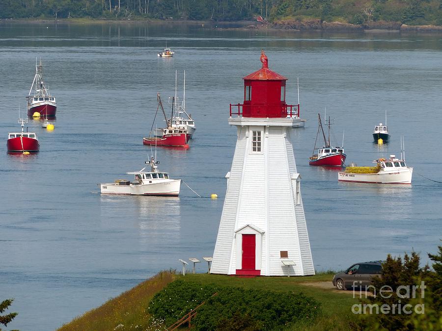 Mulholland Point Lighthouse at Roosevelt Campobello International Park by Christine Stack Mulholland Point Lighthouse at Roosevelt Campobello International Park by Christine Stack
