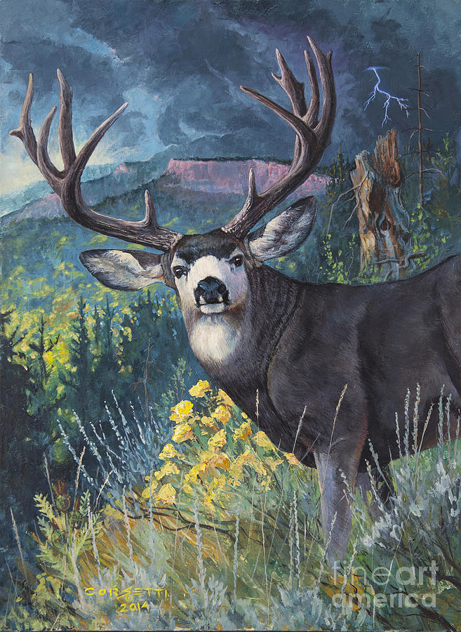 Mulie Storm Painting by Robert Corsetti
