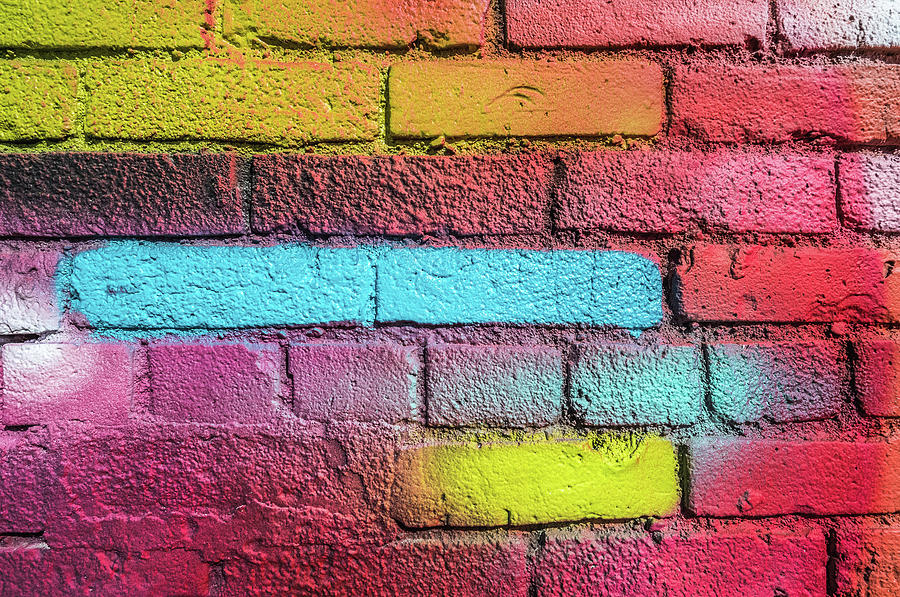 Multi Colored Brick Wall Photograph By Panoramic Images