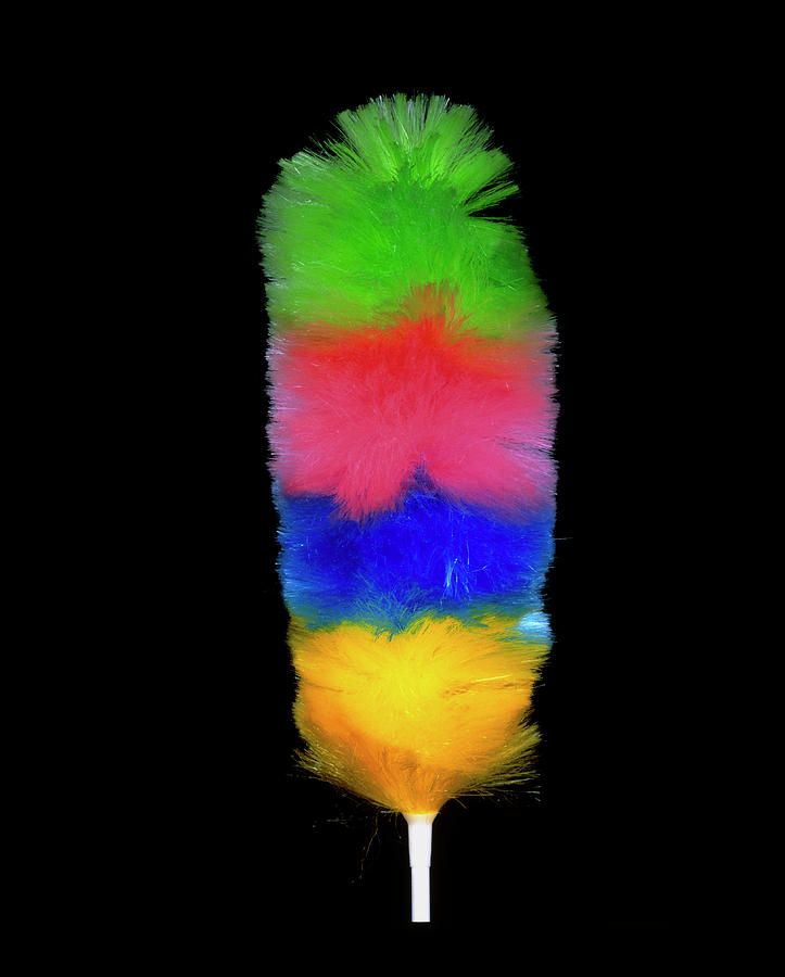 Duster Photograph - Multi-coloured Anti-static Duster by Alex Bartel/science Photo Library