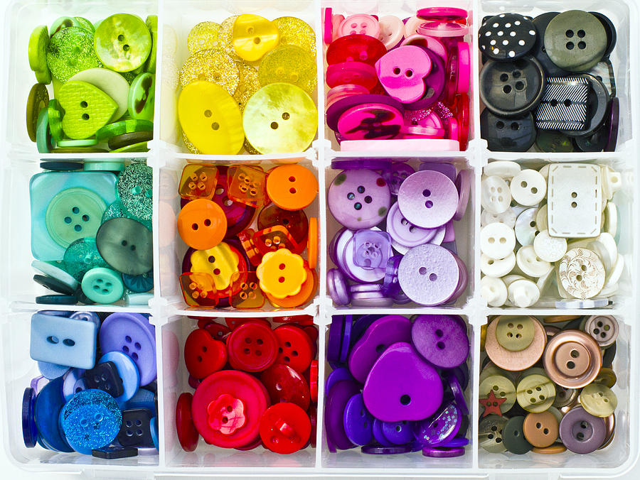 Multi-Coloured Buttons Photograph by Image by Catherine MacBride