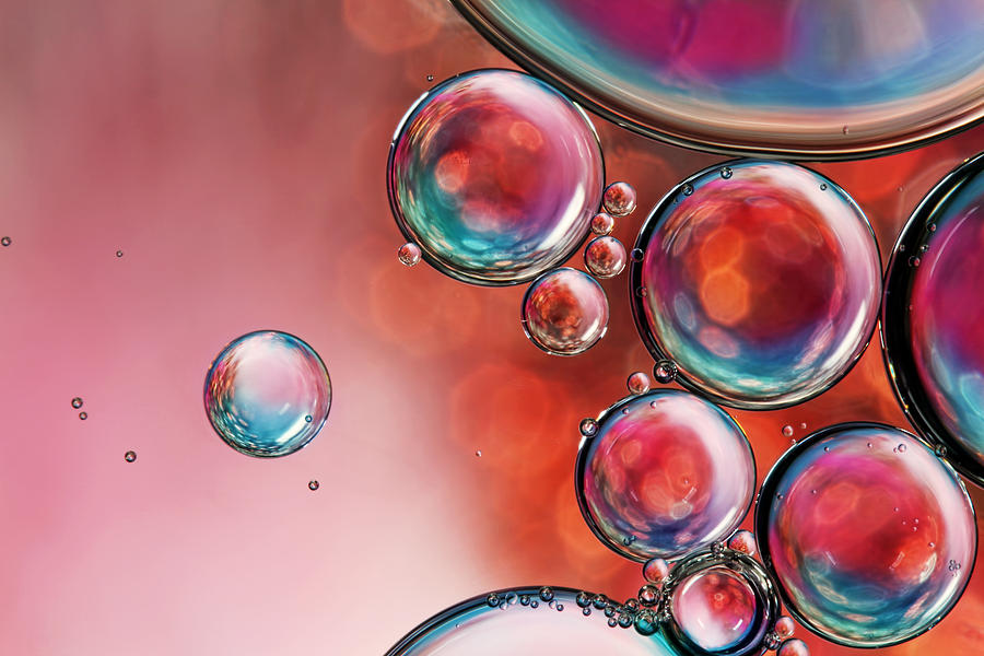 Multi Coloured Sparkle Bubble Abstract Photograph by Sharon Johnstone