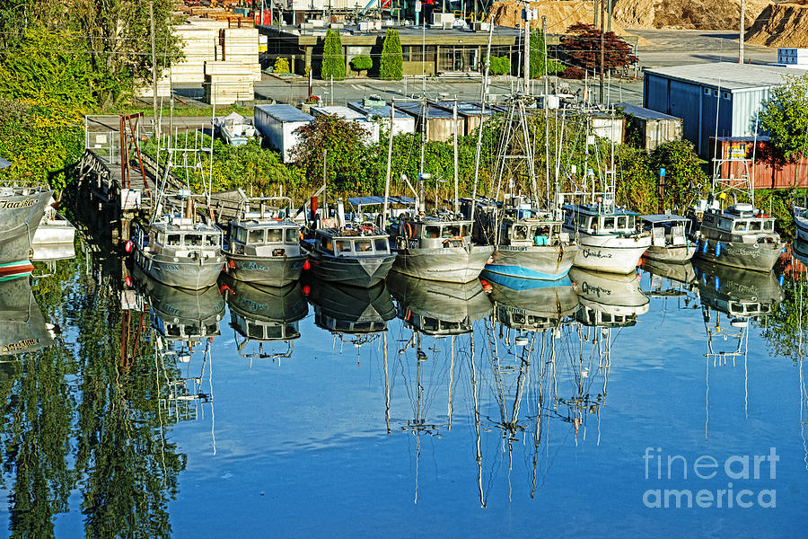 Multi-Reflections of Fishing Boats HDRBT4445-13  Photograph by Randy Harris