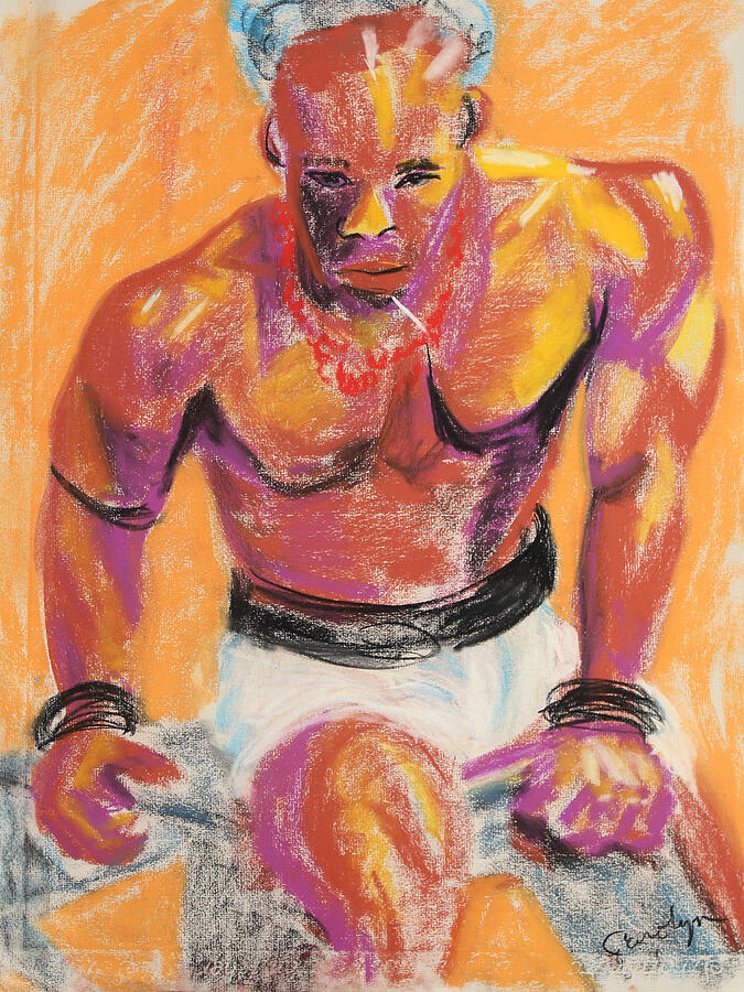 Multi Talented Strong Man Painting by Asha Carolyn Young