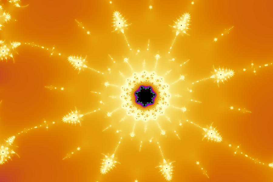 Multibrot Starburst Digital Art By Mark Eggleston - Pixels